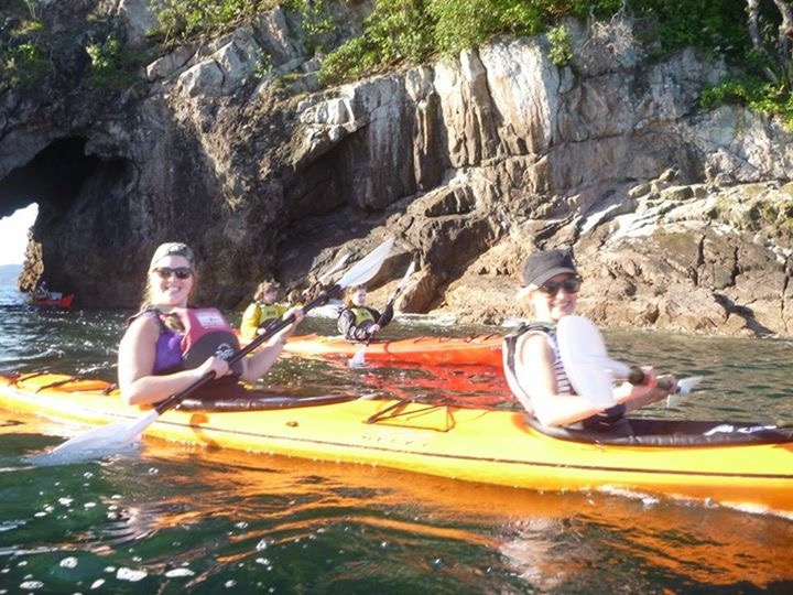 Kayaking at Cathedral Cove