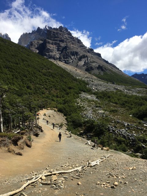 Camping in Torres del Paine National Park, Chile