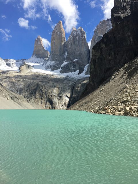 Camping in Torres del Paine National Park, Chile