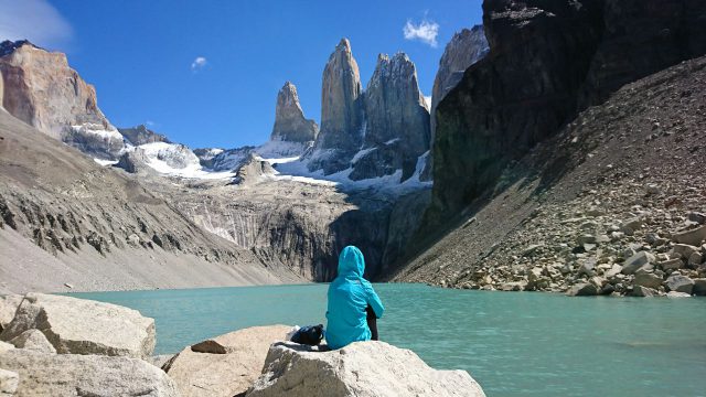Camping in Torres del Paine National Park, Chile