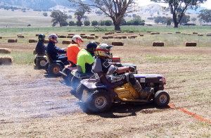 lawn mower racing